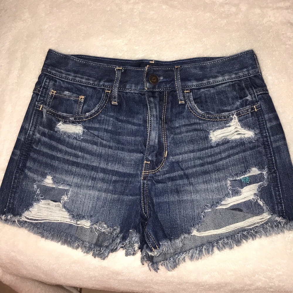 Dark washed Hollister shorts